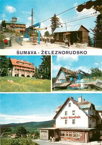 AK / Ansichtskarte Zeleznorudsko Stanice sedackove lanovky Pancir Stanice lanovky na Spicaku Hotel Sirotek Zeleznorudsko
