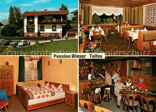 AK / Ansichtskarte Tulfes_Tirol Pension Wieser Gaststube Zimmer Bar Tulfes Tirol