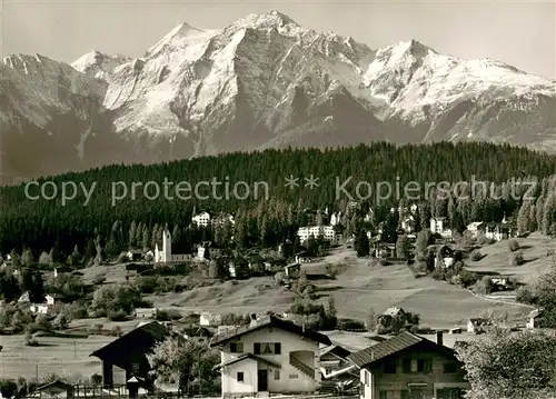 AK / Ansichtskarte Flims_Waldhaus mit Piz Riein Flims Waldhaus