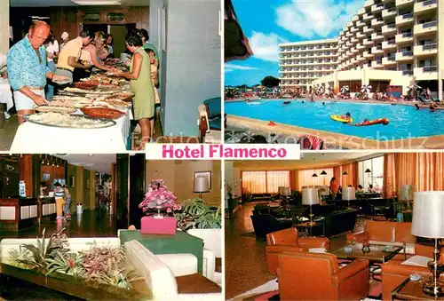 AK / Ansichtskarte Cala_Millor_Mallorca Hotel Flamenco Buffet Pool Rezeption Gastraum Cala_Millor_Mallorca