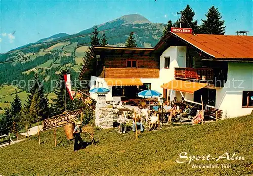 AK / Ansichtskarte Westendorf_Tirol Gasthaus Sport Alm Westendorf_Tirol