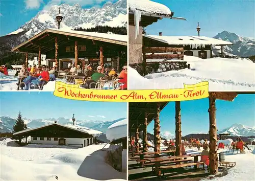 AK / Ansichtskarte Ellmau_Tirol Wochenbrunner Alm Panorama Ellmau Tirol