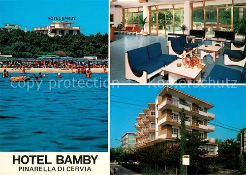 AK / Ansichtskarte Pinarella_di_Cervia Hotel Bamby Gaststube Strand Pinarella_di_Cervia