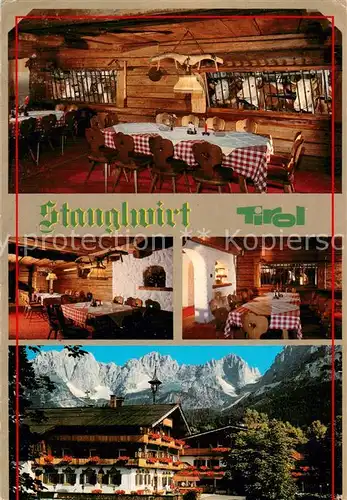 AK / Ansichtskarte Going_Wilden_Kaiser_Tirol Kuhstall Stube Gasthof Stanglwirt Going_Wilden_Kaiser_Tirol