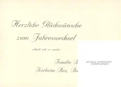 AK / Ansichtskarte Bad_Wiessee Kurheim Rex Aussenansicht Winter Schnee Gruss Karte Bad_Wiessee