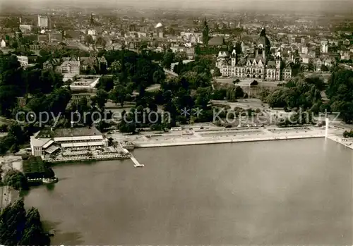 AK / Ansichtskarte Hannover Maschsee Fliegeraufnahme Hannover