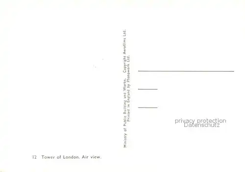 AK / Ansichtskarte London__UK Tower of London Fliegeraufnahme 