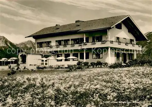 AK / Ansichtskarte Oberjoch Cafe Pension Haus Schweiger Aussenansicht Oberjoch