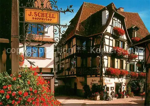 AK / Ansichtskarte Obernai_Bas_Rhin Place de l Etoile Hotel Restaurant Zum Schnockeloch Altstadt Fachwerkhaeuser Obernai_Bas_Rhin