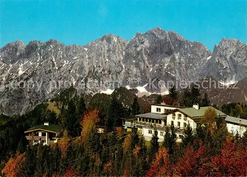 AK / Ansichtskarte Kufstein_Tirol Berghaus Aschenbrenner gegen Wilden Kaiser Kufstein_Tirol