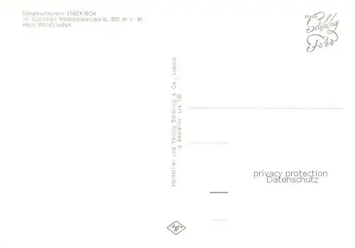 AK / Ansichtskarte Lenzkirch Haus Waldfrieden Aussenansicht Lenzkirch