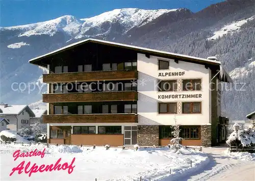 AK / Ansichtskarte Zell_Ziller_Tirol Gasthof Restaurant Alpenhof im Winter Alpen Zell_Ziller_Tirol