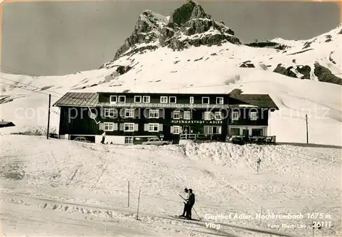 AK / Ansichtskarte Hochkrumbach Alpengasthof Adler Wintersportplatz Alpen Hochkrumbach