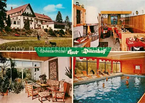 AK / Ansichtskarte Rieneck Spessarthotel Gut Duernhof Hallenbad Rieneck