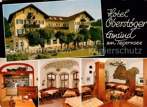 AK / Ansichtskarte Gmund_Tegernsee Hotel Oberstoeger Restaurant Gmund Tegernsee