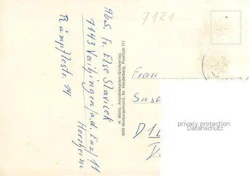 AK / Ansichtskarte Horrheim Bachpartie Kirche Waldpartie Horrheim