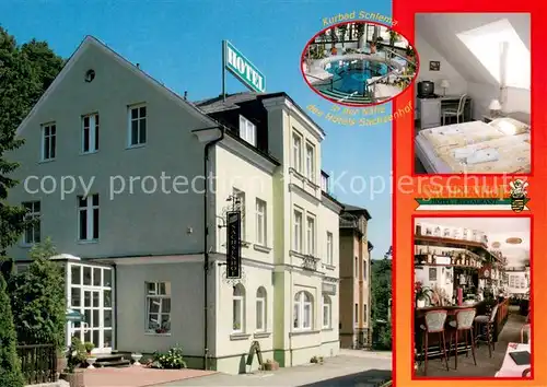 AK / Ansichtskarte Schlema_Bad Sachsenhof Hotel Restaurant Zimmer Bar Schlema_Bad