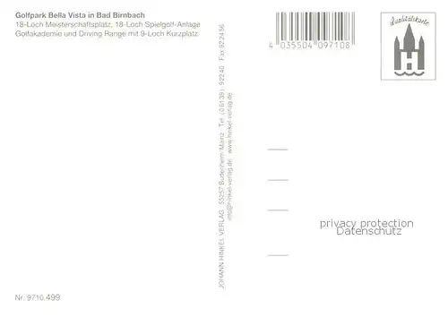 AK / Ansichtskarte Bad_Birnbach Golfpark Bella Vista Pfarrkirche Maria Himmelfahrt Themenbach Bad_Birnbach