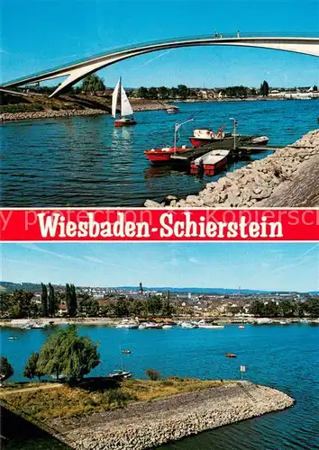 AK / Ansichtskarte Schierstein Rheinpartien Panorama Bruecke Schierstein