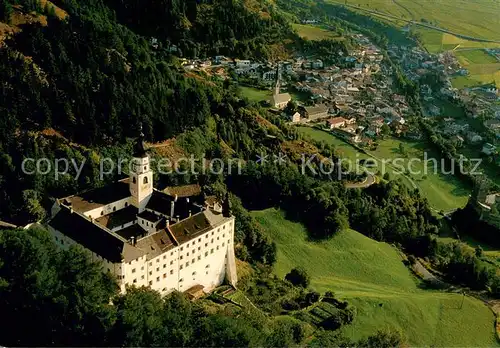 AK / Ansichtskarte Vinschgau_Val_Venosta Benediktinerabtei Marienberg Fliegeraufnahme 