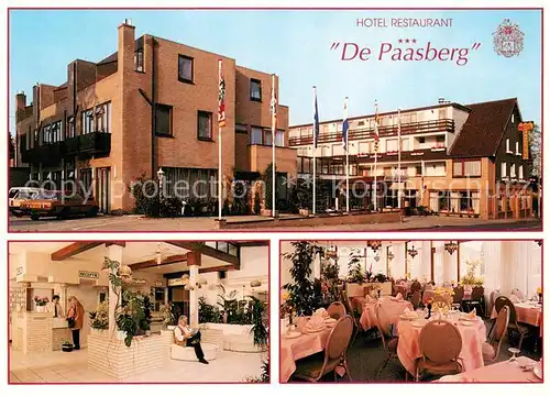 AK / Ansichtskarte Ede_Netherlands Hotel Restaurant De Paasberg Foyer Speisesaal Ede_Netherlands