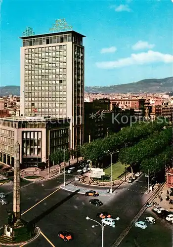 AK / Ansichtskarte Barcelona_Cataluna Plaza de la Victorio y Jardines P Gracia Barcelona Cataluna