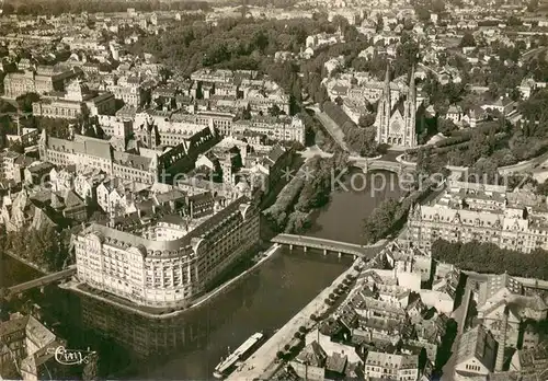 AK / Ansichtskarte Strasbourg_Alsace L Esca Eglise Saint Paul vue aerienne Strasbourg Alsace