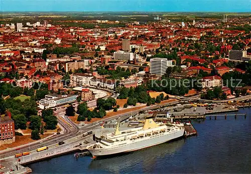 AK / Ansichtskarte Kiel Oslo Kai mit Faehrschiff Kronprins Harald Kiel