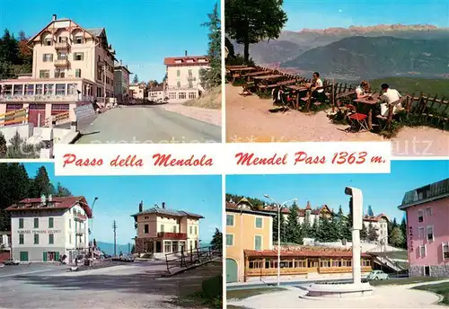 AK / Ansichtskarte Passo_della_Mendola_1360m_Mendelpass_IT Berghotels Restaurant Fernsicht 