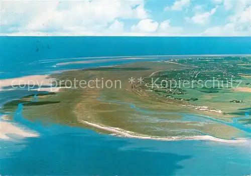 AK / Ansichtskarte St Peter Ording Fliegeraufnahme mit Eiderstedt 