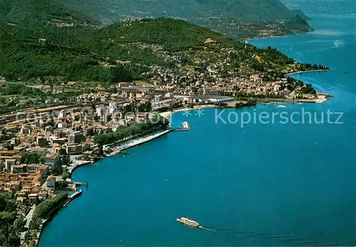 AK / Ansichtskarte Luino_Lago Maggiore Fliegeraufnahme Luino_Lago Maggiore
