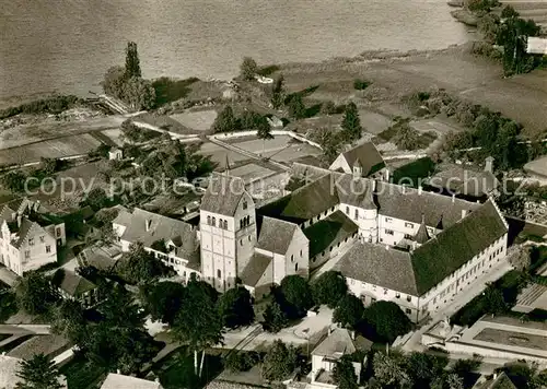 AK / Ansichtskarte Insel_Reichenau_Bodensee Muenster zu Mittelzell Fliegeraufnahme 