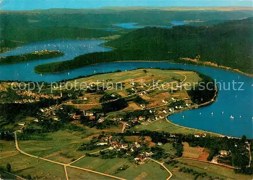 AK / Ansichtskarte Rurberg an der Rurtalsperre Fliegeraufnahme Rurberg