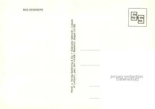 AK / Ansichtskarte Bad_Segeberg Fliegeraufnahme mit Kirche Bad_Segeberg