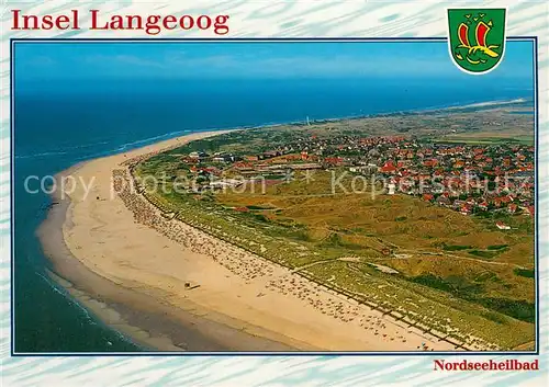 AK / Ansichtskarte Langeoog_Nordseebad Fliegeraufnahme Langeoog_Nordseebad