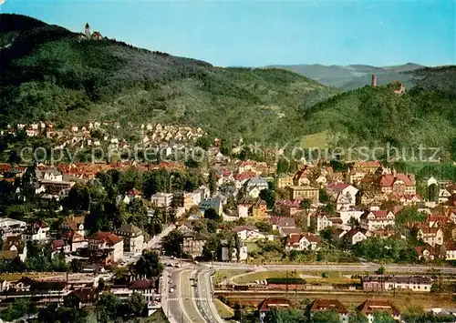 AK / Ansichtskarte Weinheim_Bergstrasse Fliegeraufnahme mit der Wachenburg und Burgruine Windeck Weinheim_Bergstrasse