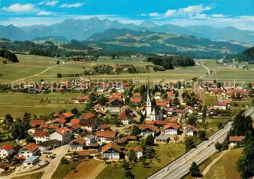 AK / Ansichtskarte Frasdorf Fliegeraufnahme mit Wendelstein Frasdorf
