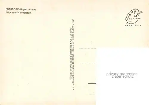 AK / Ansichtskarte Frasdorf Fliegeraufnahme mit Wendelstein Frasdorf