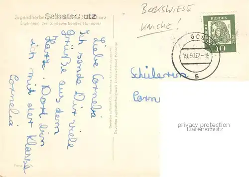 AK / Ansichtskarte Bockswiese Hahnenklee_Harz Jugendherberge Bockswiese Fliegeraufnahme Bockswiese Hahnenklee