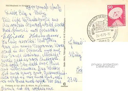 AK / Ansichtskarte Haslach_Kinzigtal Fliegeraufnahme Haslach_Kinzigtal