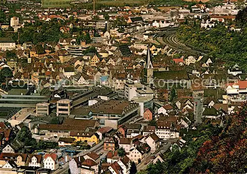 AK / Ansichtskarte Geislingen_Steige Obere Stadt Fliegeraufnahme Geislingen_Steige