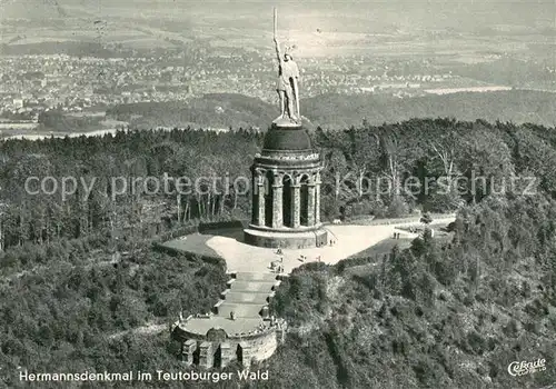 AK / Ansichtskarte Teutoburgerwald Hermannsdenkmal Fliegeraufnahme Teutoburgerwald