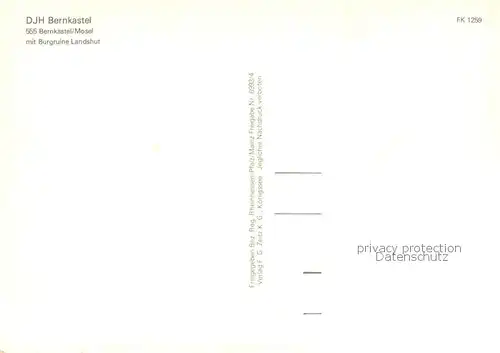 AK / Ansichtskarte Bernkastel Kues Fliegeraufnahme mit Burgruine Landshut  Bernkastel Kues