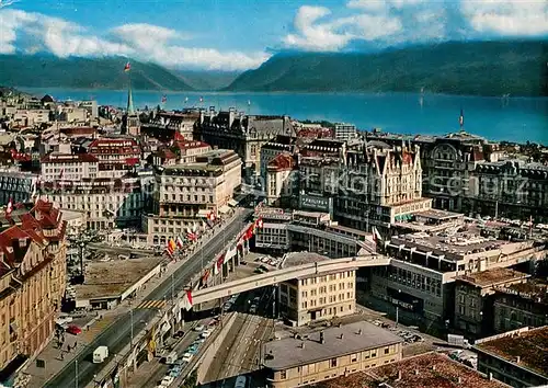 AK / Ansichtskarte Lausanne_VD Fliegeraufnahme Lausanne VD