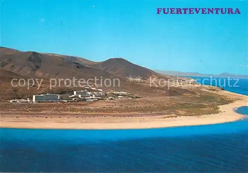 AK / Ansichtskarte Jandia_Fuerteventura Hoteles y Apartamentos Fliegeraufnahme 