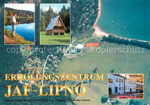 AK / Ansichtskarte Lipno_CZ Erholungszentrum Jaf Lipno am Lipno Stausee im Boehmerwald Fischer Wassersport Frymburk 