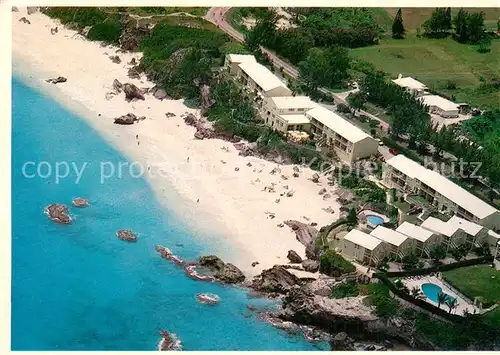 AK / Ansichtskarte Warwick_Bermuda_Island Mermaid Beach Club with its Miramar Restaurant Air view 