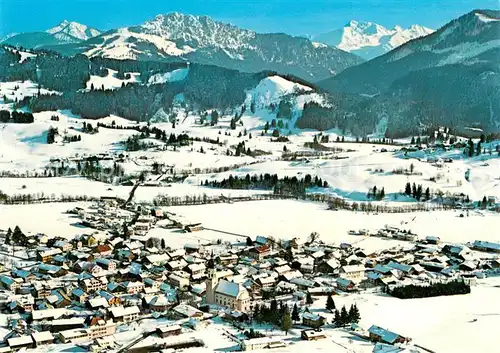 AK / Ansichtskarte Wertach Fliegeraufnahme mit Sorgschrofen Geishorn und Rauhorn Wertach