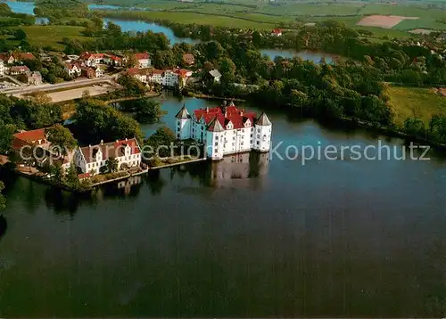 AK / Ansichtskarte Gluecksburg_Ostseebad Wasserschloss Gluecksburg Fliegeraufnahme Gluecksburg_Ostseebad