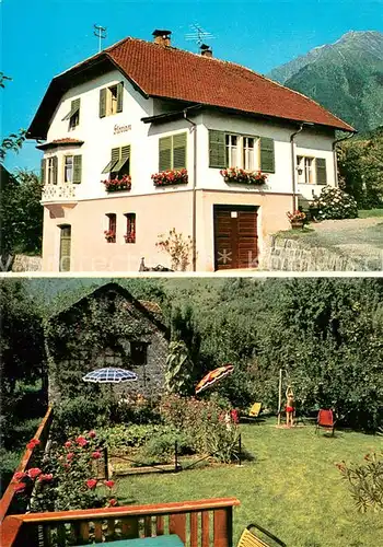 AK / Ansichtskarte Oberplars_Algund_IT Gaestehaus Pension Haus Florian Garten 